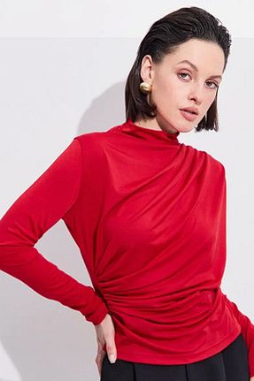 بلوز قرمز زنانه ساده Cockatoo - کد 922501118