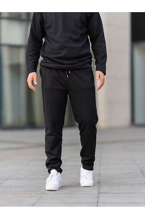 ست بالاتنه و پائین تنه مشکی مردانه بافتنی Man Forces Wear - کد 922597139