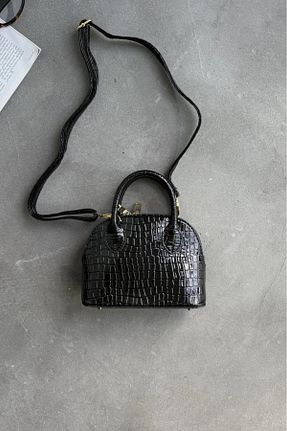 کیف دوشی مشکی زنانه چرم مصنوعی Melos Butik - کد 897126321