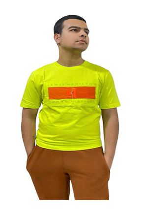 تیشرت زرد زنانه یقه دوچرخه Tommy Hilfiger - کد 922649346