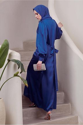 لباس حجاب سرمه ای زنانه رگولار Alvina - کد 922659481