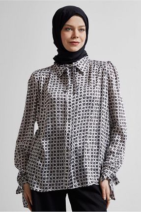 بلوز حجاب مشکی زنانه رگولار Alvina - کد 922659358