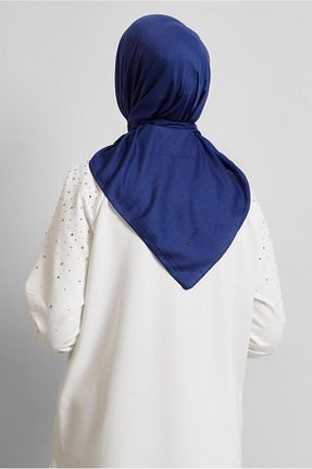 روسری سرمه ای پلی استر Alvina - کد 922659442