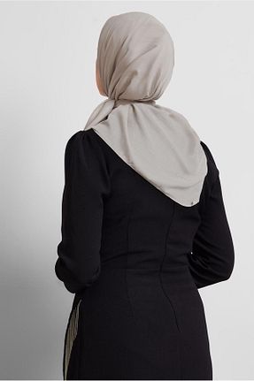 روسری بژ پلی استر Alvina - کد 922659438
