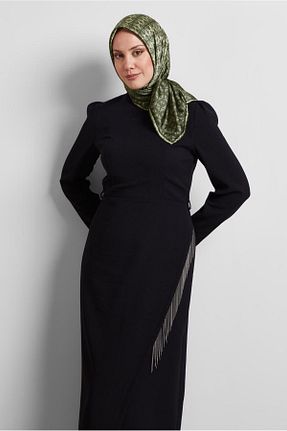 روسری خاکی پلی استر Alvina - کد 922659618
