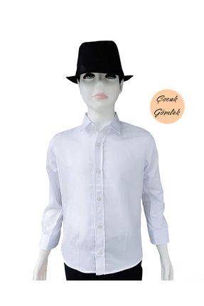 پیراهن سفید بچه گانه رگولار Algitsin O L A - کد 921345385