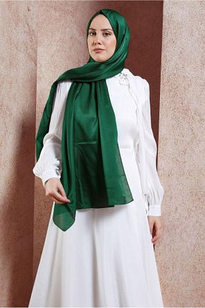 شال سبز زنانه پلی استر Alvina - کد 857601306