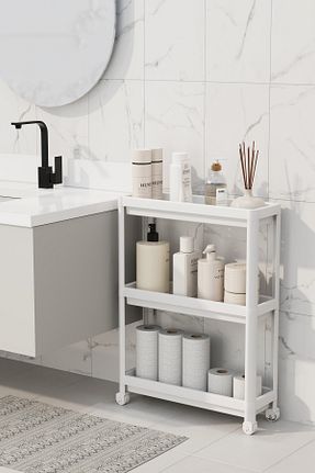 نظم دهنده حمام سفید پلاستیک Omaş Household Product - کد 113641862