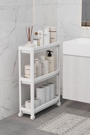 نظم دهنده حمام سفید پلاستیک Omaş Household Product - کد 113641862