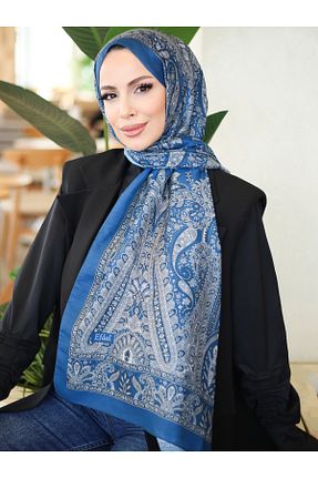 روسری رنگی پنبه پلی استر efdal şal eşarp - کد 922680340