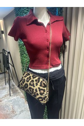 پیراهن زرشکی زنانه کراپ mor butik - کد 922677316