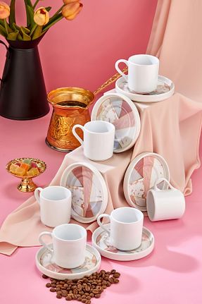 فنجان قهوه سفید 6 نفره modaliving - کد 922675163