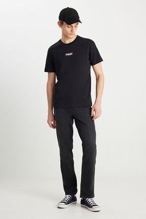 شلوار جین مشکی مردانه پاچه ساده Wrangler - کد 923322621