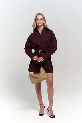 سرهمی زرشکی زنانه آستین کوتاه Mai - کد 922685419
