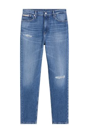 شلوار جین آبی زنانه پاچه ساده Calvin Klein - کد 922682677