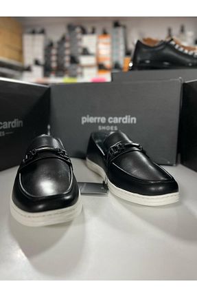 کفش کژوال مشکی مردانه چرم خالص Pierre Cardin - کد 923325951