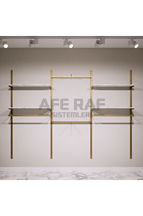 چوب لباسی طلائی فلزی AFE DEKOR - کد 379137079