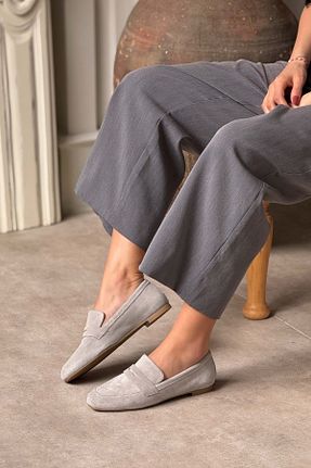 بابت طوسی زنانه چرم خالص NİŞANTAŞI SHOES - کد 921368437