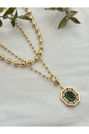 گردنبند استیل ( فولاد ) طلائی زنانه استیل (فولاد) mibrillo - کد 922699601