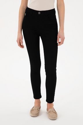 شلوار مشکی زنانه پارچه U.S. Polo Assn. - کد 922693667