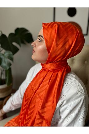 روسری نارنجی İpek Jakar Jakar - کد 922692696