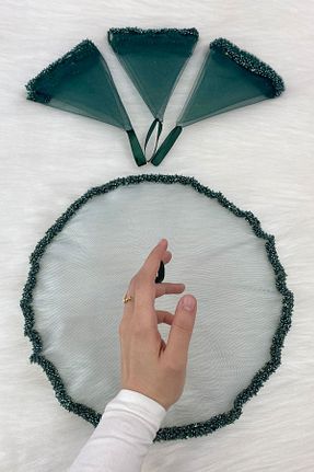 عقد و عروسی و حنابندان سبز ZEYMERADE - کد 922696303