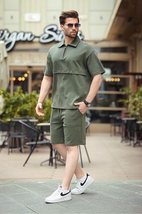 شلوارک و برمودا خاکی مردانه بافتنی Madmext - کد 922692298