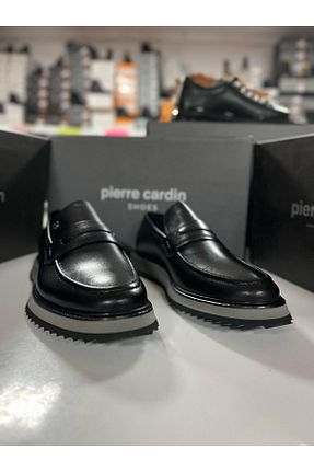 کفش کلاسیک مشکی مردانه چرم خالص Pierre Cardin - کد 923326300