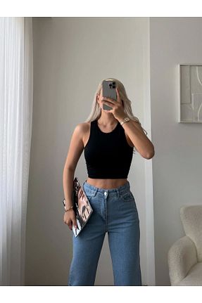 بلوز رنگی زنانه یقه هالتر Zora Butik - کد 922720821