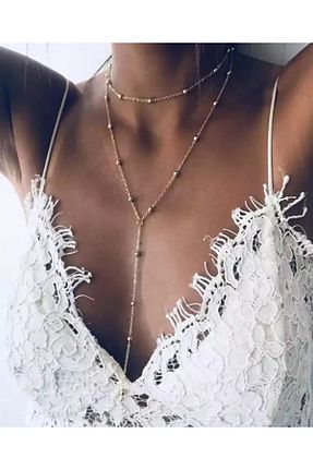 گردنبند جواهر طلائی زنانه فلزی BeHaÇ - کد 922718498