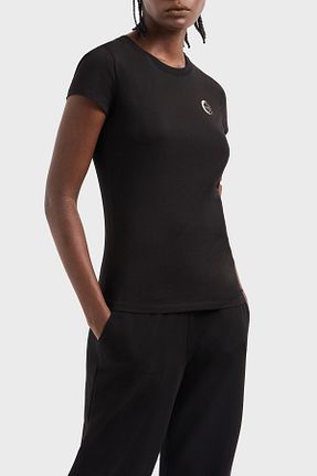 تیشرت مشکی زنانه رگولار Armani Exchange - کد 923665399