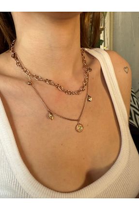 گردنبند جواهر طلائی زنانه Melinora - کد 922710280