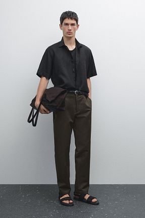 پیراهن مشکی مردانه رگولار Massimo Dutti - کد 922706338