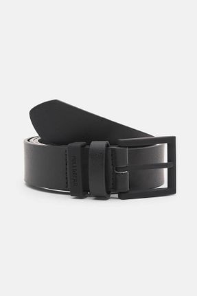 کمربند مشکی مردانه پلی اورتان Pull & Bear - کد 922734766