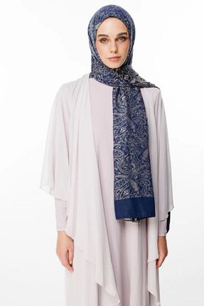 شال سرمه ای زنانه کشمیر Mooncorn - کد 900391552