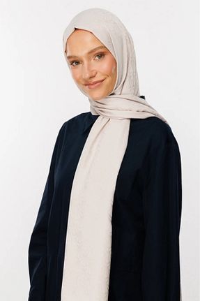 شال طوسی زنانه پنبه پلی استر Mooncorn - کد 859236540