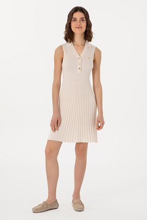 لباس بژ زنانه بافتنی U.S. Polo Assn. - کد 922750828