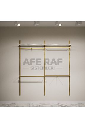چوب لباسی طلائی فلزی AFE DEKOR - کد 676997426