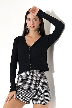 رویه مشکی زنانه پنبه پلی استر Devinka - کد 922762206