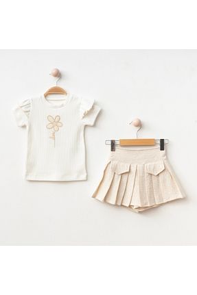 ست بالاتنه و پائین تنه بژ بچه گانه بافتنی Lumia Baby - کد 922764039