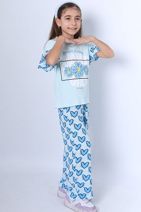 ست بالاتنه و پائین تنه آبی بچه گانه بافت HÇM - کد 923437319
