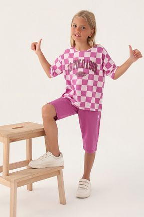 ست بالاتنه و پائین تنه بنفش بچه گانه بافتنی U.S. Polo Assn. - کد 923464095