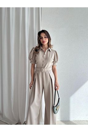 سرهمی قهوه ای زنانه آستین کوتاه Mooi Butik - کد 922761535