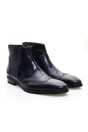 کفش کلاسیک سرمه ای مردانه پاشنه کوتاه (1 - 4 سانتی متر) Butik - کد 922778765