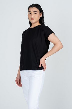 تیشرت مشکی زنانه Relaxed Kyron - کد 922774604