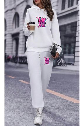 ست بالاتنه و پائین تنه سفید زنانه بافت RPT MODA - کد 922774431
