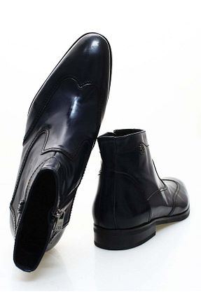 کفش کلاسیک سرمه ای مردانه پاشنه کوتاه (1 - 4 سانتی متر) Butik - کد 922778765