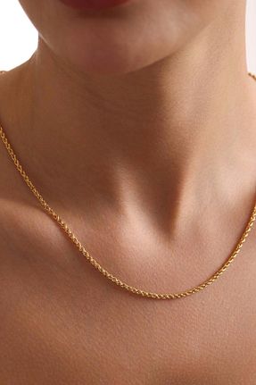 گردنبند طلا زرد زنانه 22 عیار Bayar Gold - کد 922773326