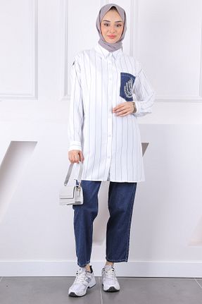 ست بالاتنه و پائین تنه حجاب آبی زنانه رگولار İmajButik - کد 922774835
