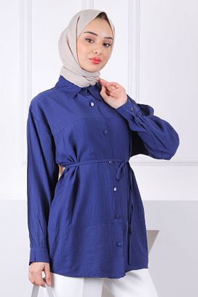 پیراهن حجاب سرمه ای زنانه رگولار İmajButik - کد 922774951